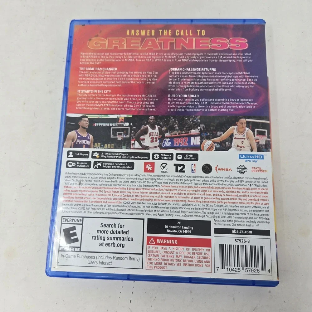 Sony nba 2k23